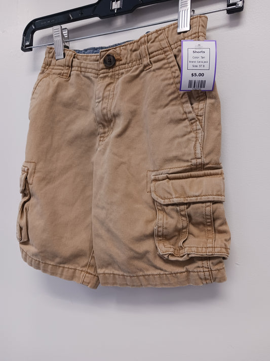 Tan Cat & Jack Shorts, 5T B