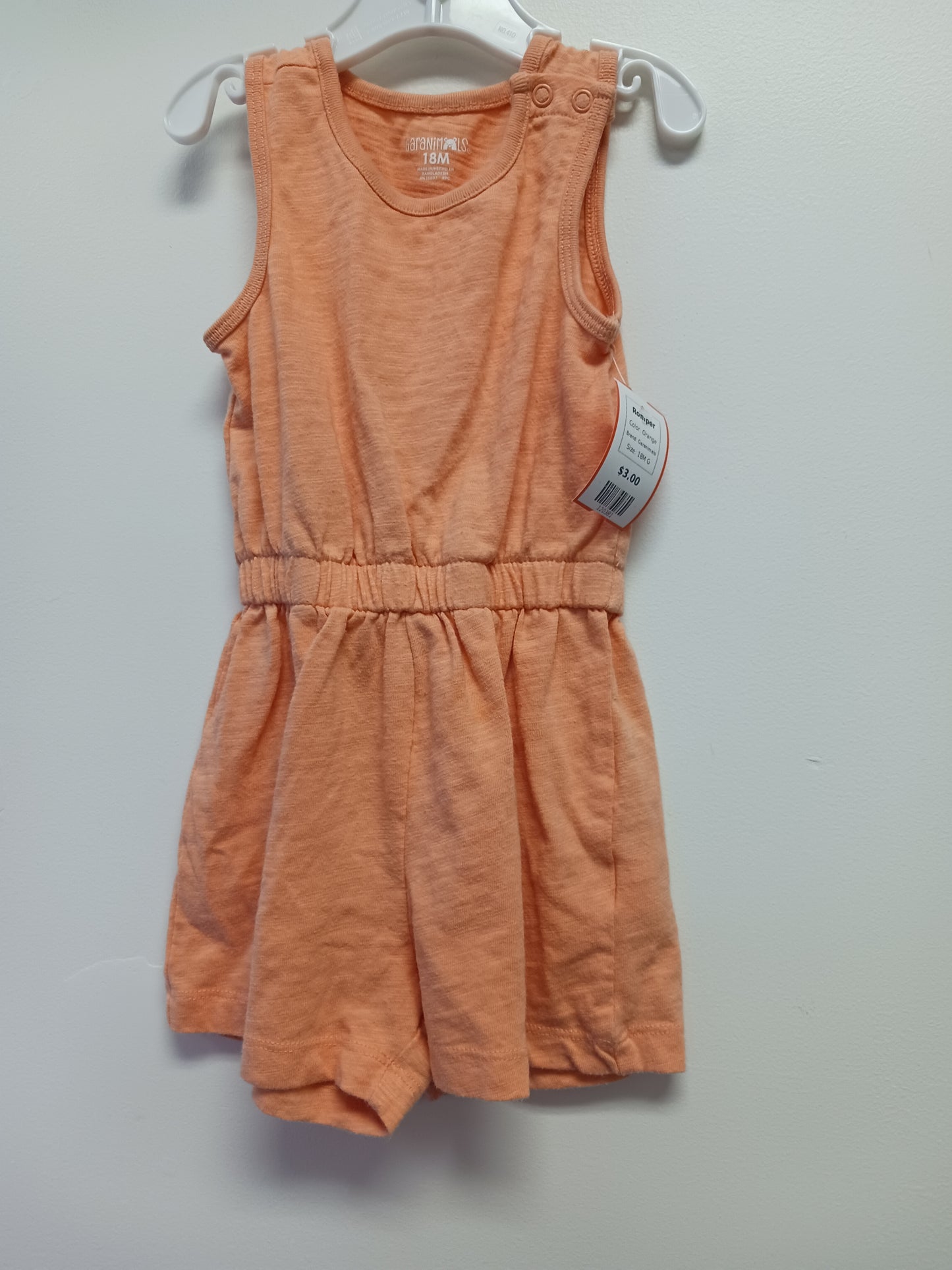 Orange Garanimals Romper, 18M G