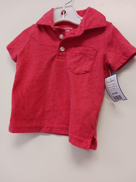 orange Carters Polo Shirt, 6M B