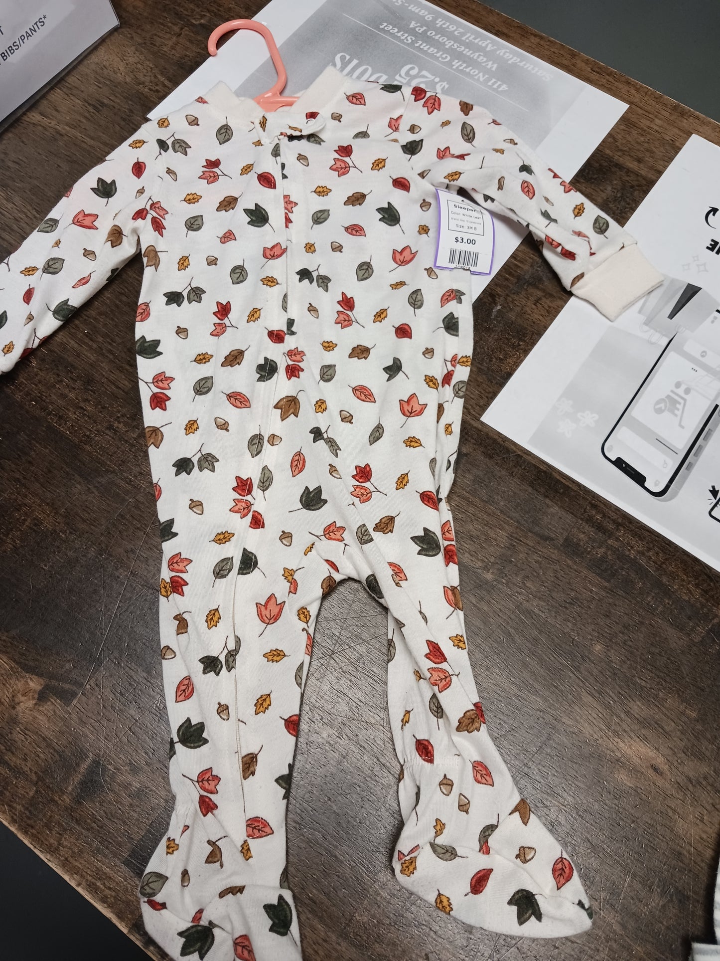 White Leaf Way To Celebrate Sleeper, 3M B