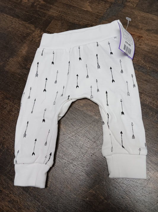 White/Black Arrow Rae Dunn Pants, NB B