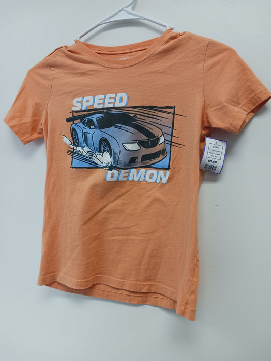 Orange Speed Demon Carters Shirt, 8 B