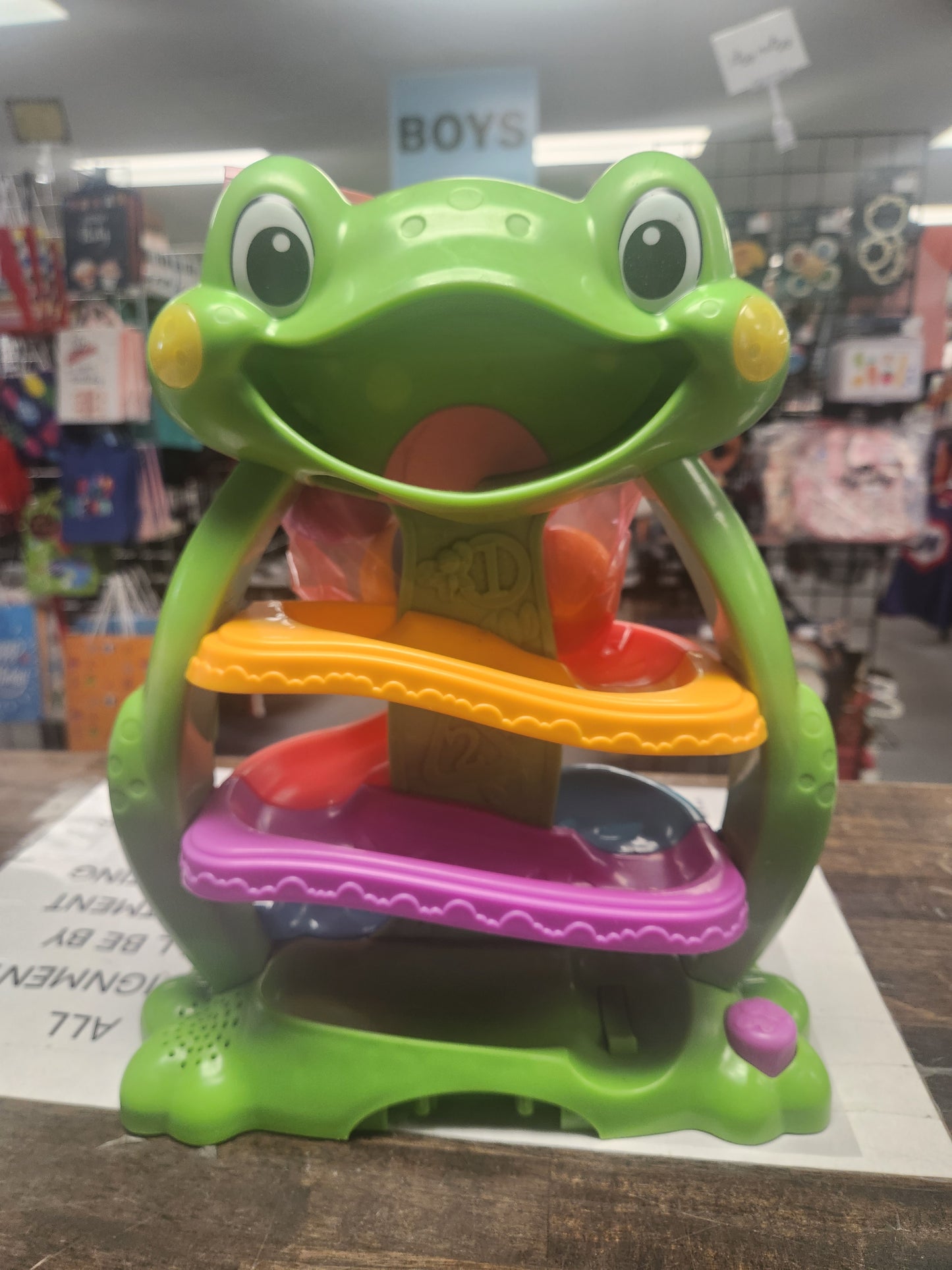 Green  Frog Rolling Ball Toy