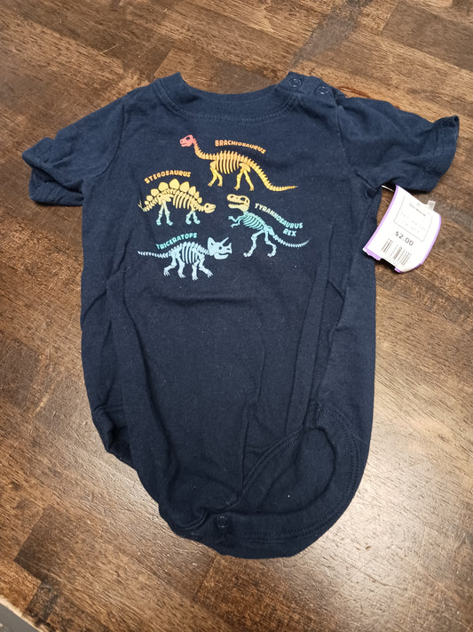 Navy/Colorful Dino Garanimals Onesie, 6M B