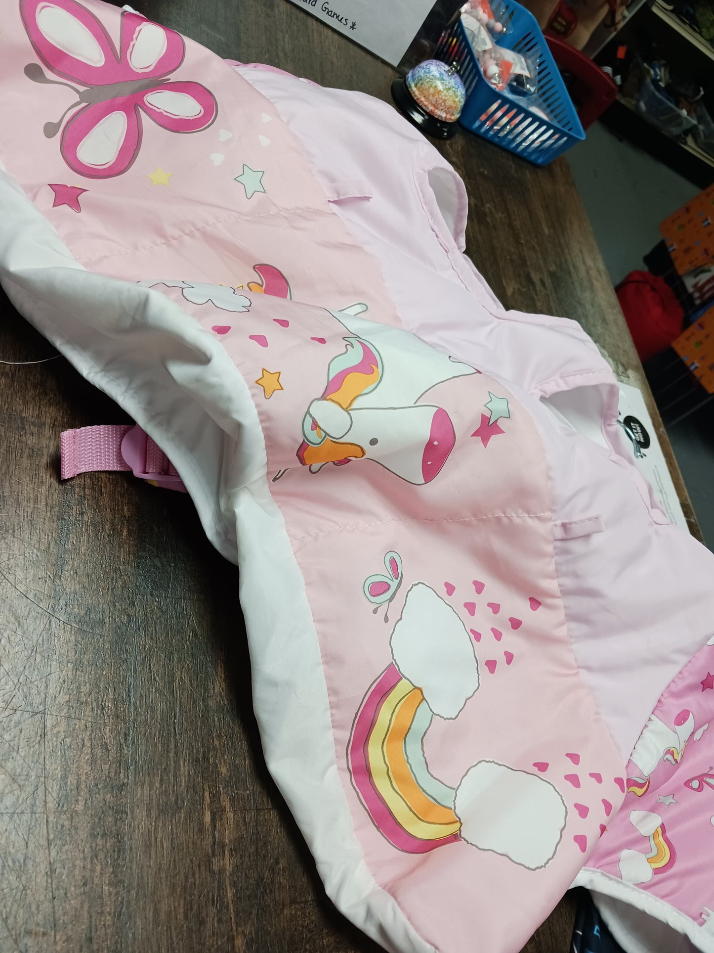 white/pink  Unicorn Shopping Cart Cover