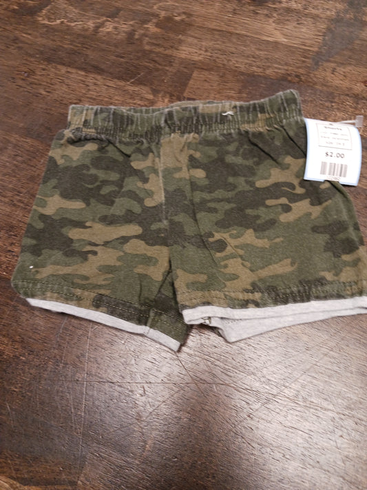 Green Camo Garanimals Shorts, 3M B
