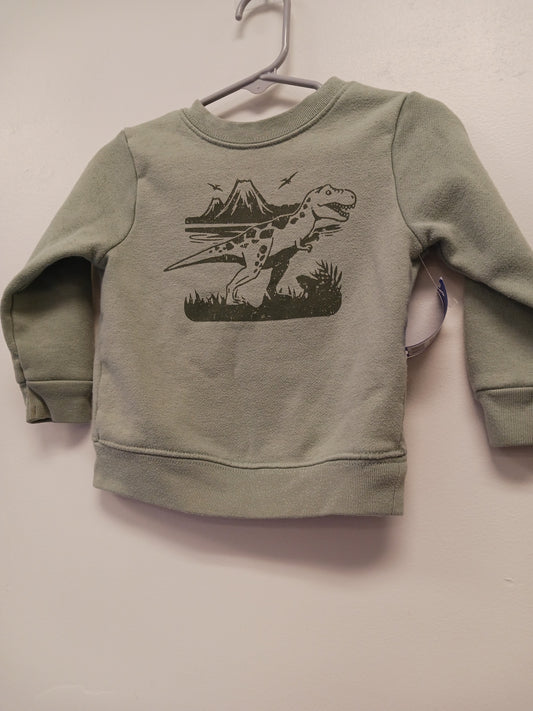 green Garanimals Dino Sweat Shirt, 18M B