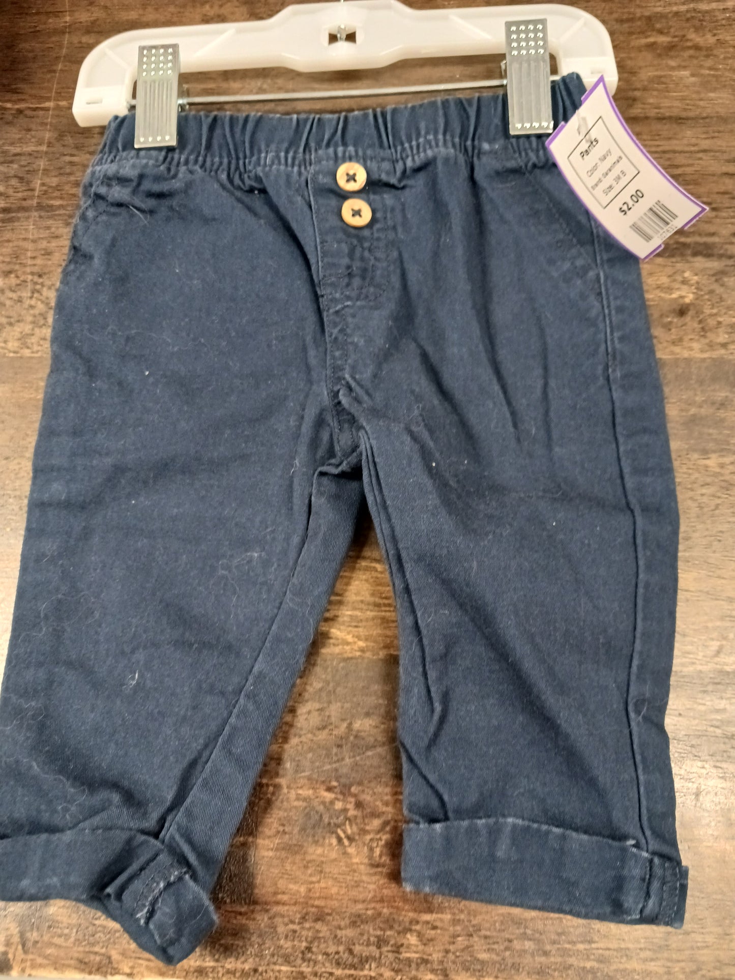 Navy Garanimals Pants, 3M B