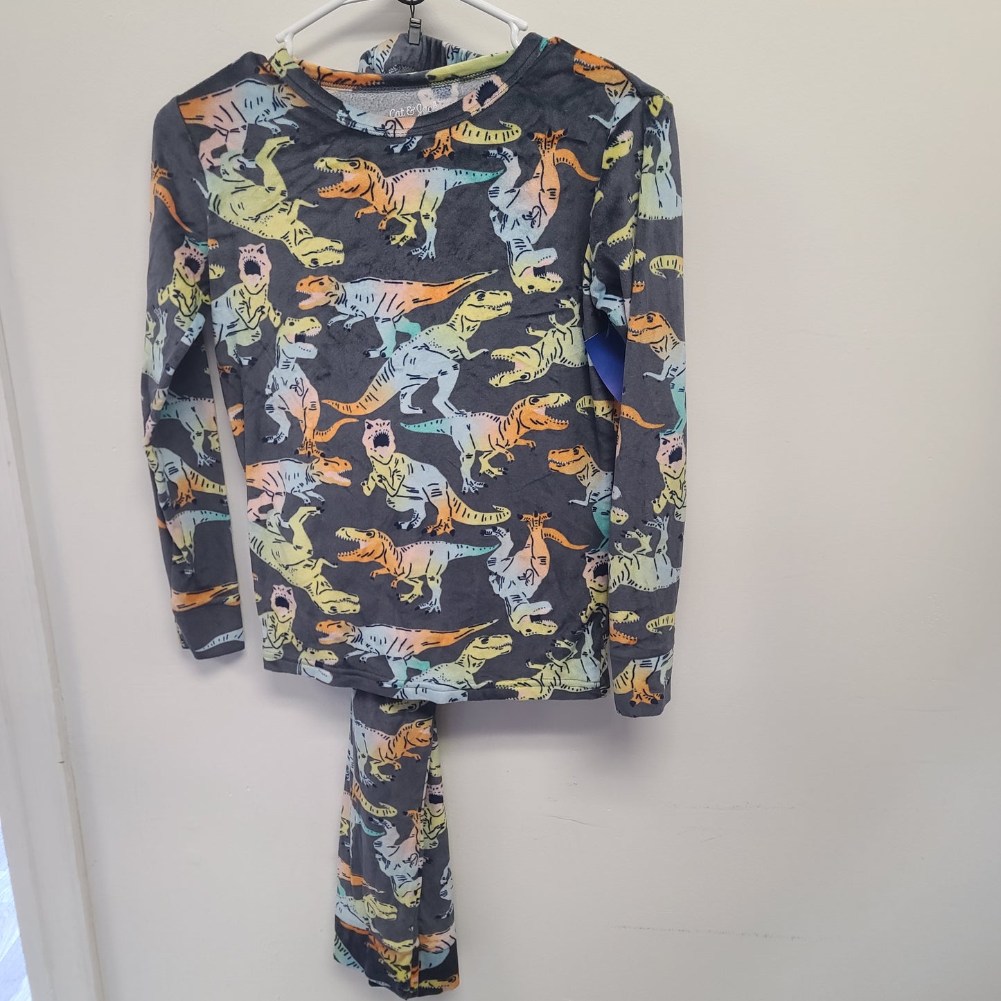 Grey Cat & Jack Dinosaur PJ 2 piece, 14 B