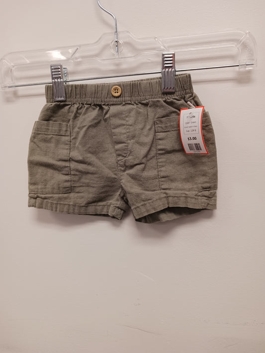 Green Rabbit + Bear Shorts, 12M B