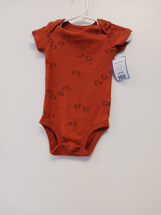 Rust Carters Buffalo Onesie, 6M B