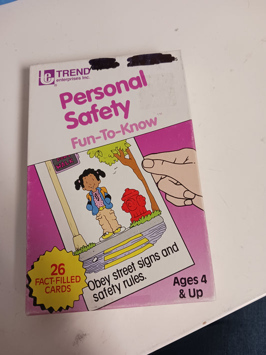 Personal Safety Flash Cards