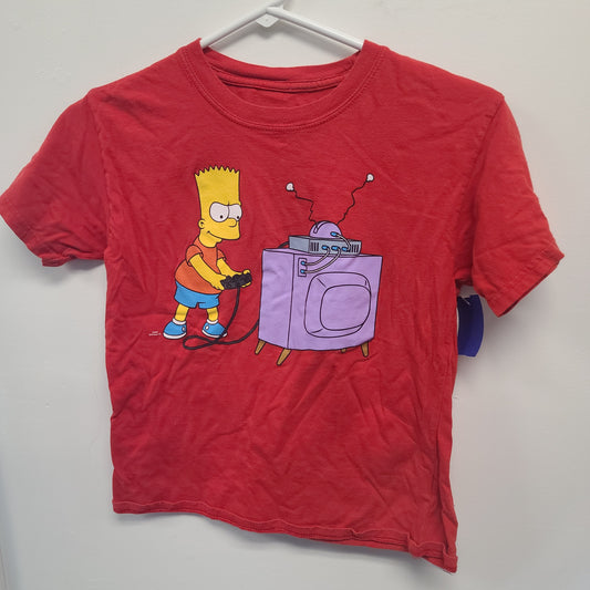 Red plaid Simpsons Simpsons shirt, 10 B
