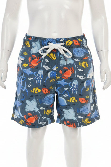 Blue Fish  Swim Trunks, 12M B