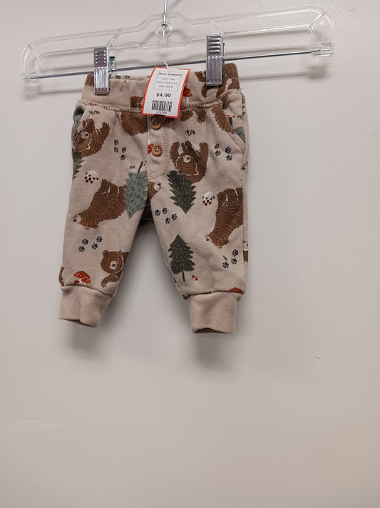 Tan Garanimals Bear Joggers, NB B
