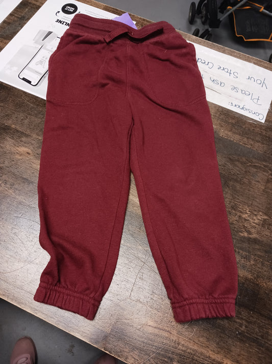 Burgandy 365 kids Joggers, 5T B
