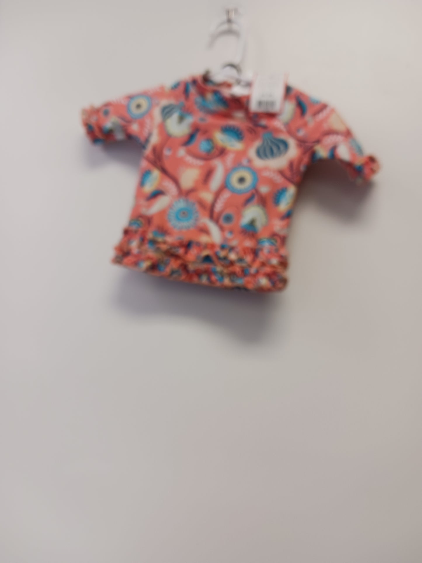 Pink/Blue Ruffle Butts 2 Piece swimsuit, 3-6M G