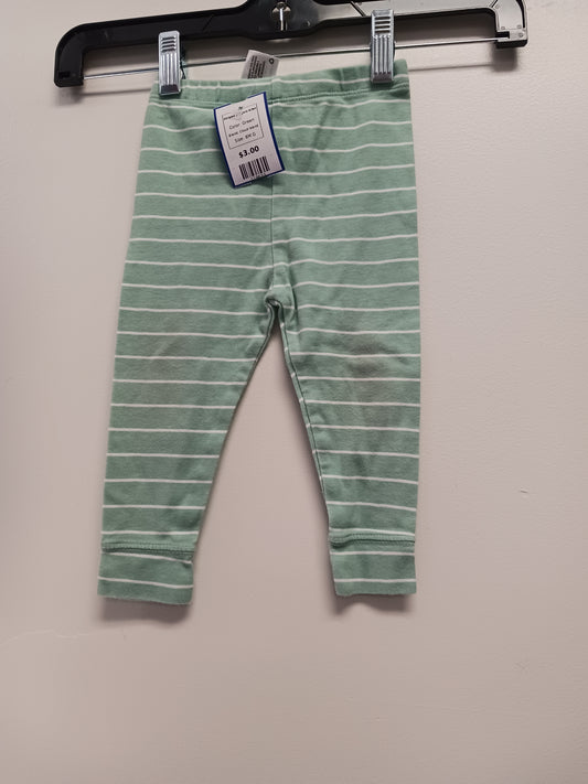 Green Cloud Island Striped Joggers 6/9m, 6M G