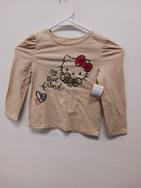 Tan Hello Kitty Garanimals Longsleeve Shirt, 5T G