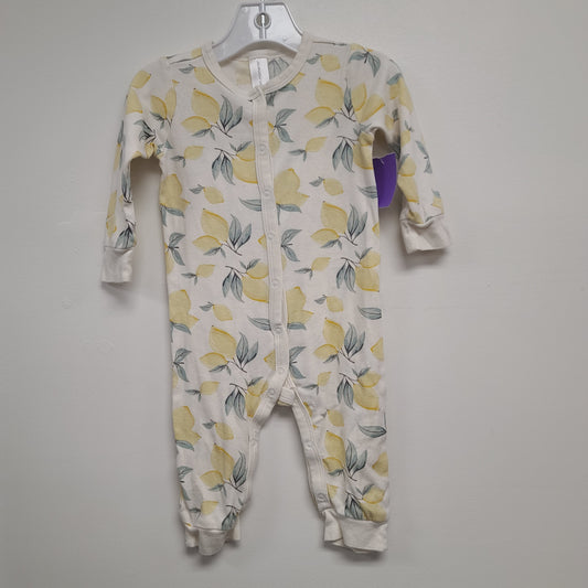 White/Yellow Lemon Modern Moments Pant One Piece, 12M G