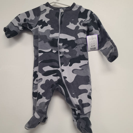 grey Wonder Nation Camo Sleeper 0-3m, NB B