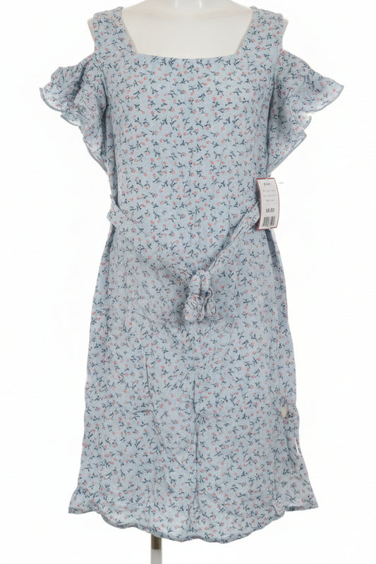 Blue/Pink Flower Lukcy Brand Dress, 6 G