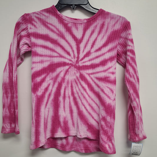 pink Wonder Nation Long Sleeve Tye Dyed Shirt, 7 G
