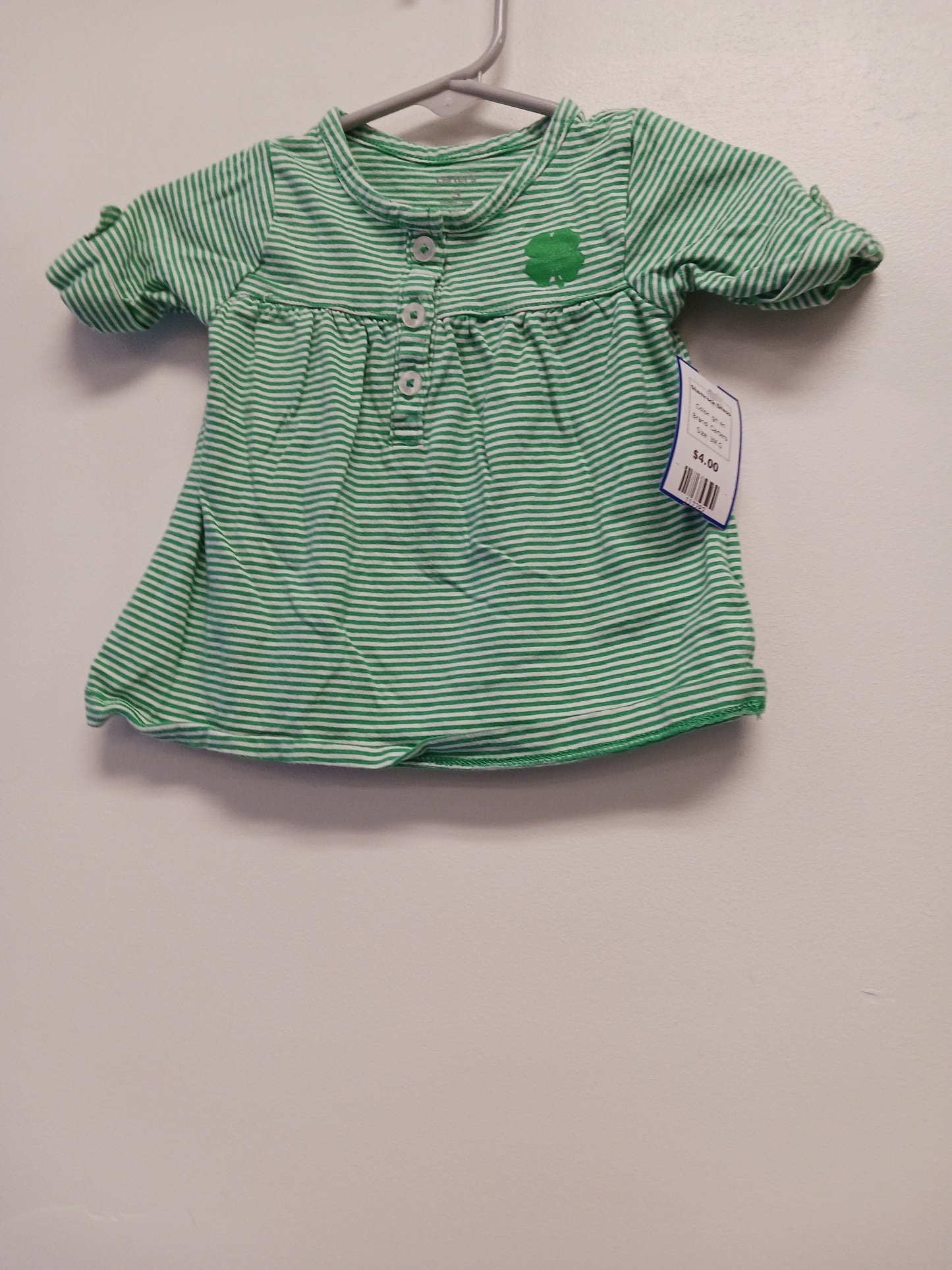 green Carters Shamrock Dress, 3M G