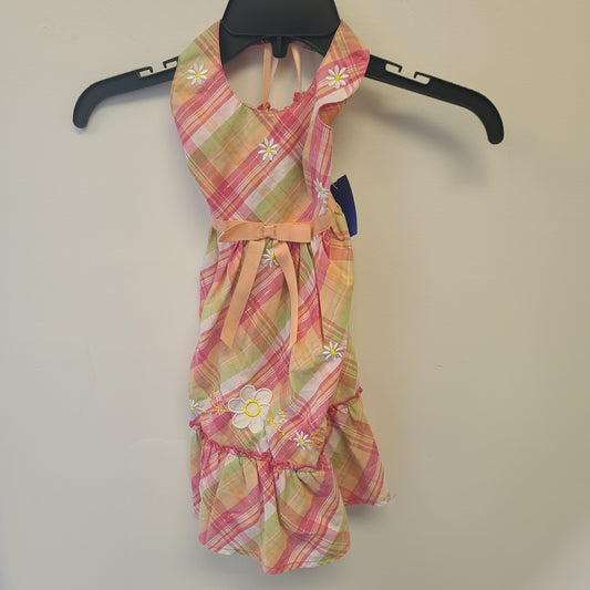 Colorful Plaid Blueberi Boulevard Dress, 4T G