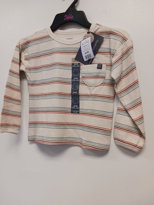 Cream Modern Moments Longsleeve Shirt, 2T B