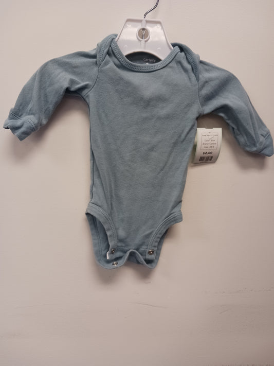 Blue Carters Long Sleeve Onesie, 3M B