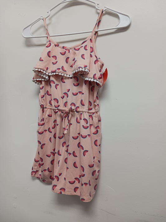 Society & Stitch Pink Watermelon Short Romper, 8 G