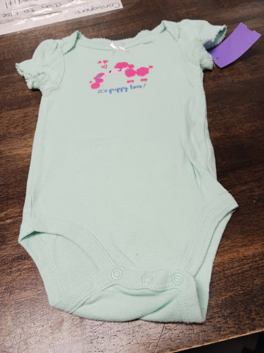 Blue Puppy Little Wonders Onesie, 6M G