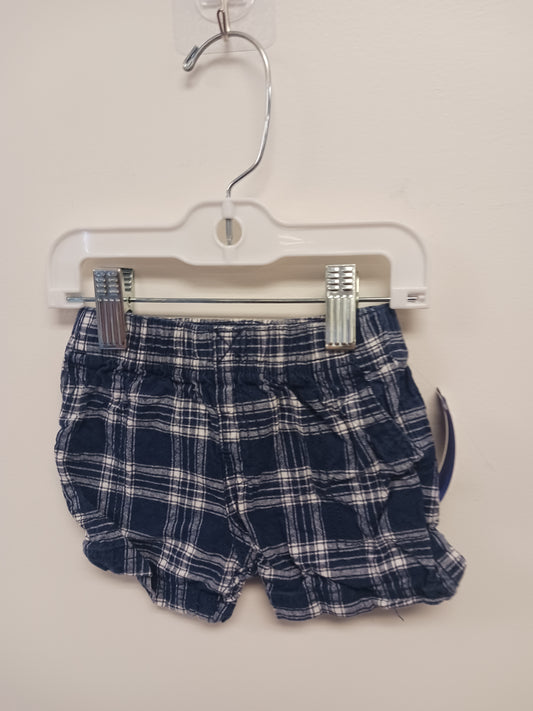 Blue Plaid Carters Plaid Shorts, 6M B