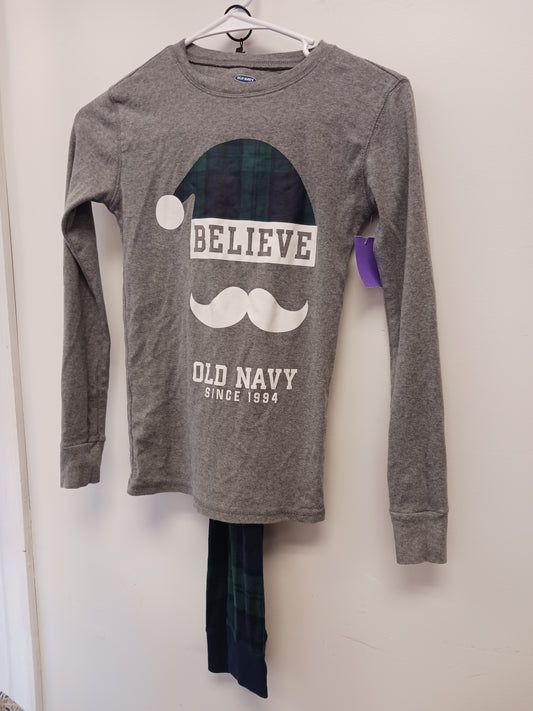 Grey/Green/Blue Plaid Old Navy Pjs, 12 B