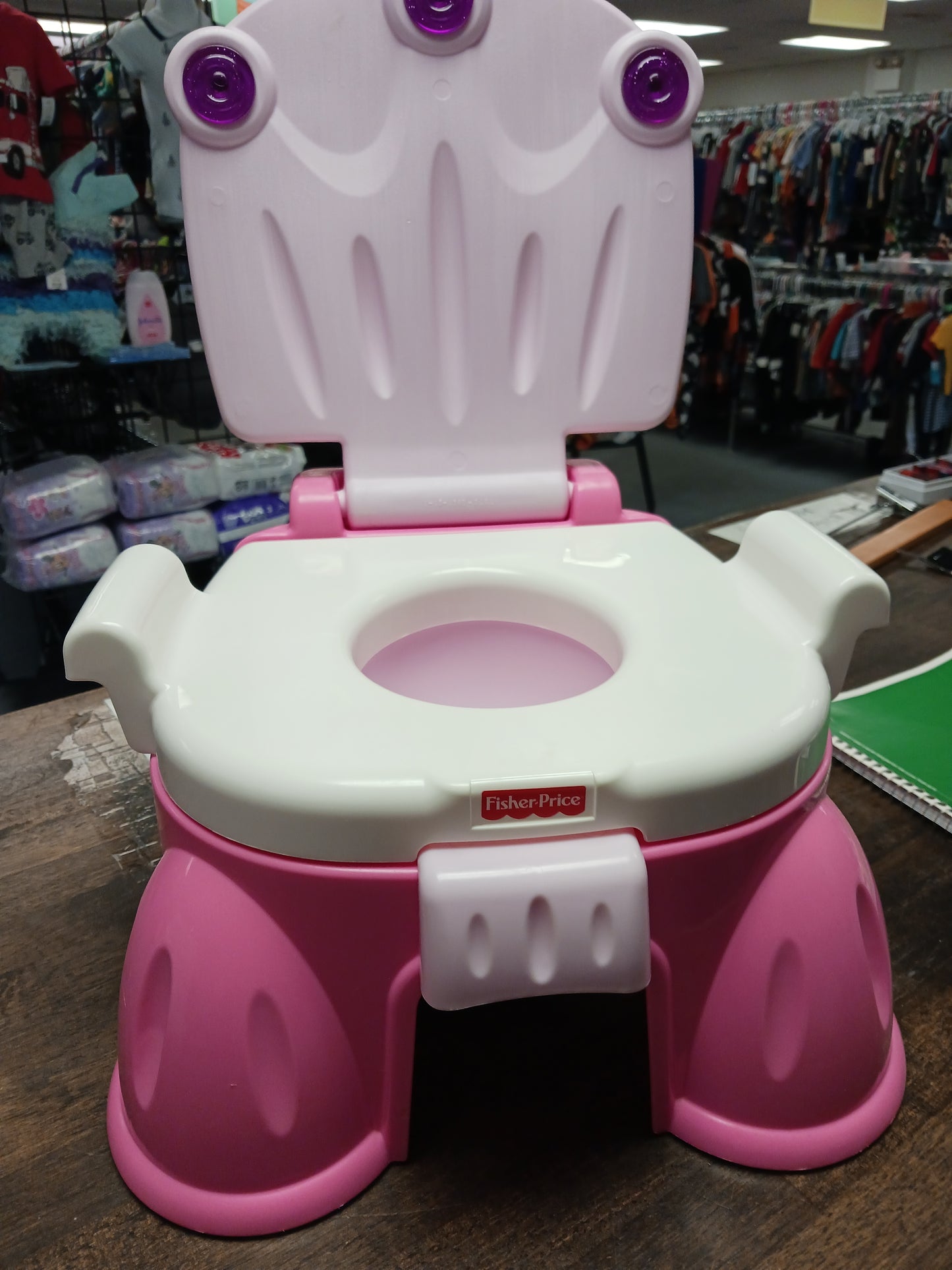 Pink/white Fisher Price Potty Chair
