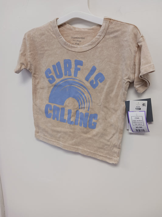 Tan/Blue Grayson Mini Shirt, 18M B