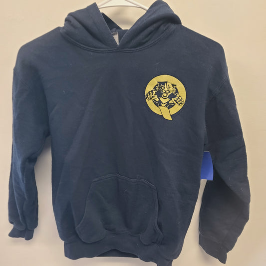 Blue  Quincy Panthers hoodie, 8 B