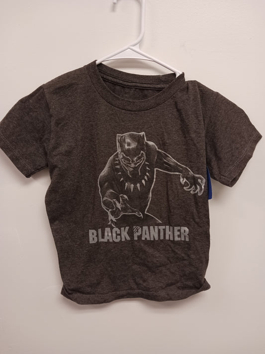grey Marvel black panther shirt, 5T B