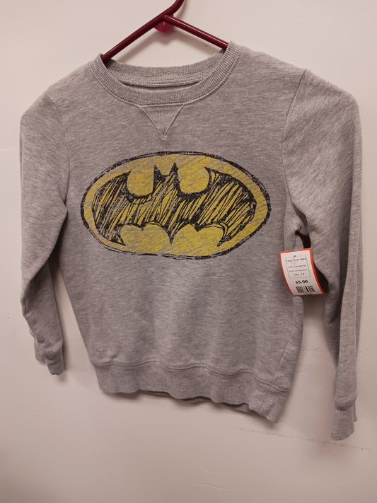 Grey Batman Jumping Bean Longsleeve Shirt, 7 B