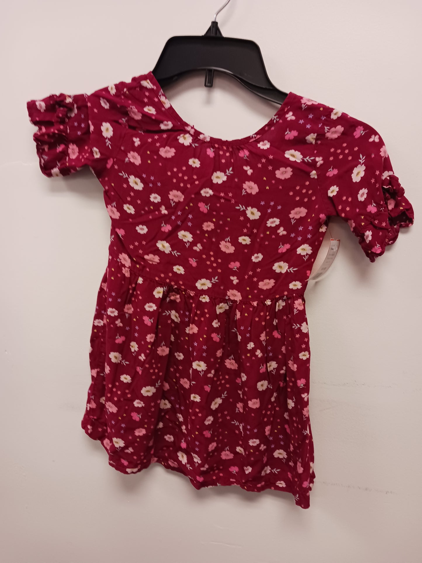 Burgandy Carters Flower Dress, 3T G