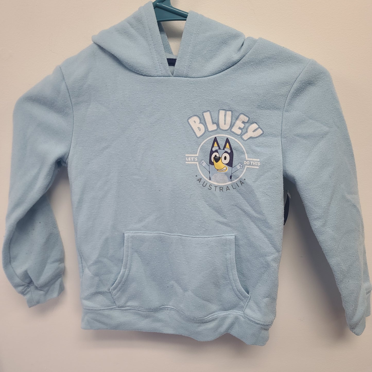 Blue bluey bluey hoodie, 5T B