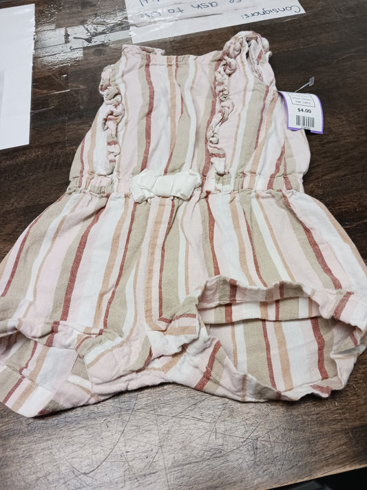 Green/Pink/Brown/White Carters Short One Piece, 12M G