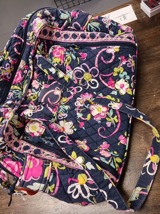 Navy/Colorful Flowers Vera Bradley Diaper Bag