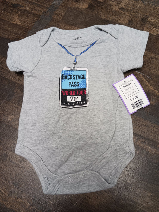 Grey Little Treasure Onesie, NB B