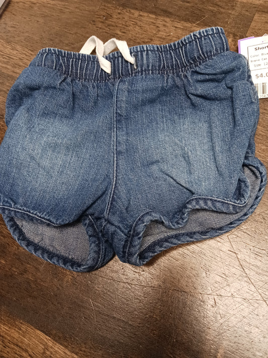 Blue Jean Cat & Jack Shorts, 12M G