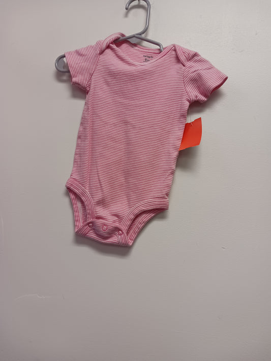 Pink Carters Stripe Onesie, 9M G