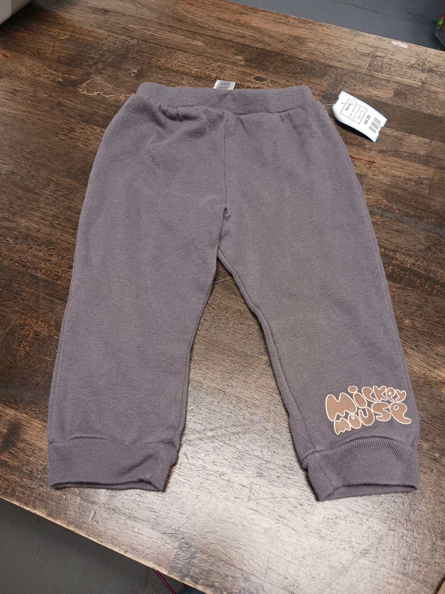 Grey Mickey Disney Baby Pants, 2T B