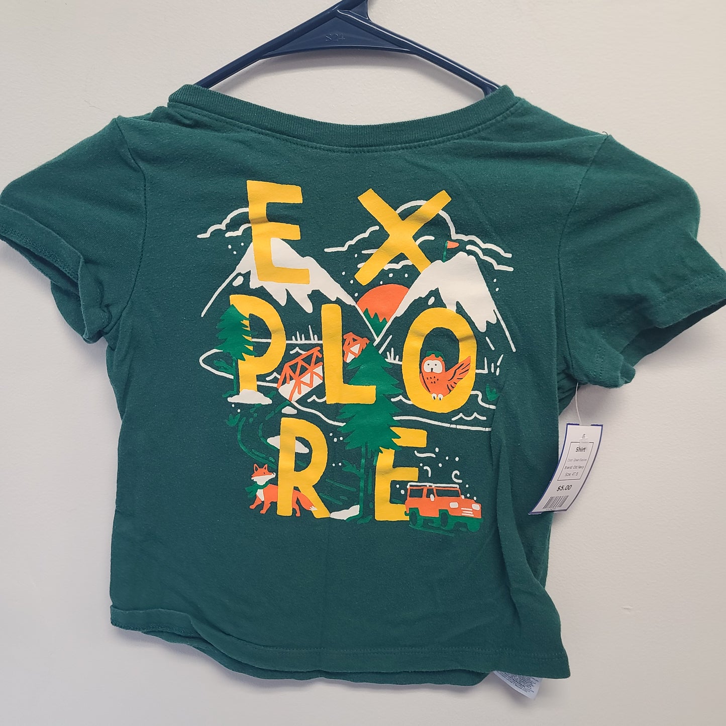 Green Explore Old Navy Shirt, 4T B