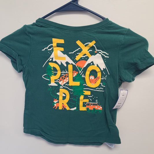 Green Explore Old Navy Shirt, 4T B